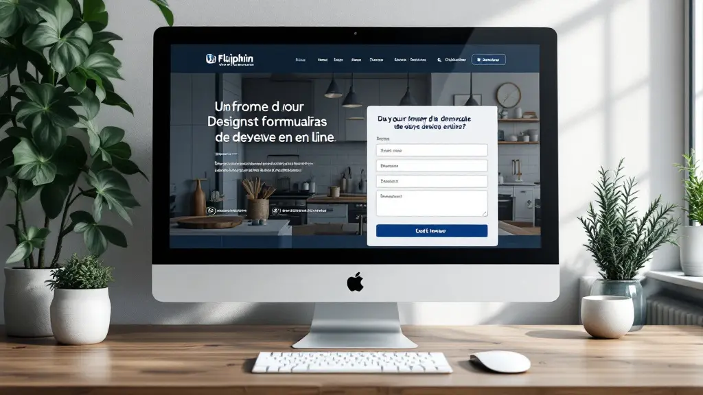 Site professionnel d'un plombier proposant un formulaire de devis en ligne