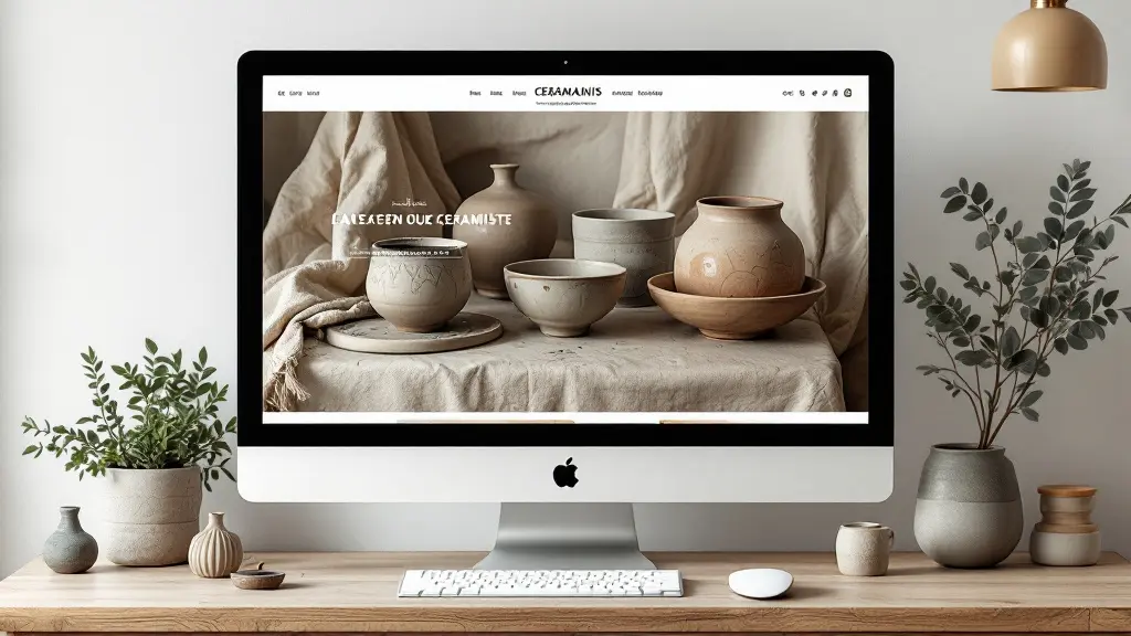 Boutique en ligne artisanale d'une artisane céramiste et de ses créations